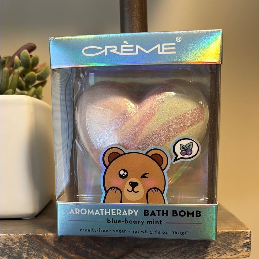 Cream Aromatherapy Blue - Beary - Mint Bath Bomb